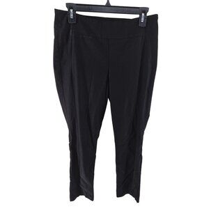 Tribal Women's Pants Flat Front Ankle Length Mid Rise  Black Size 10 Classic